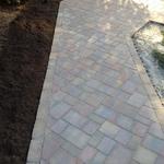 Cambridge tri-color paver used in walkway in Lincoln University